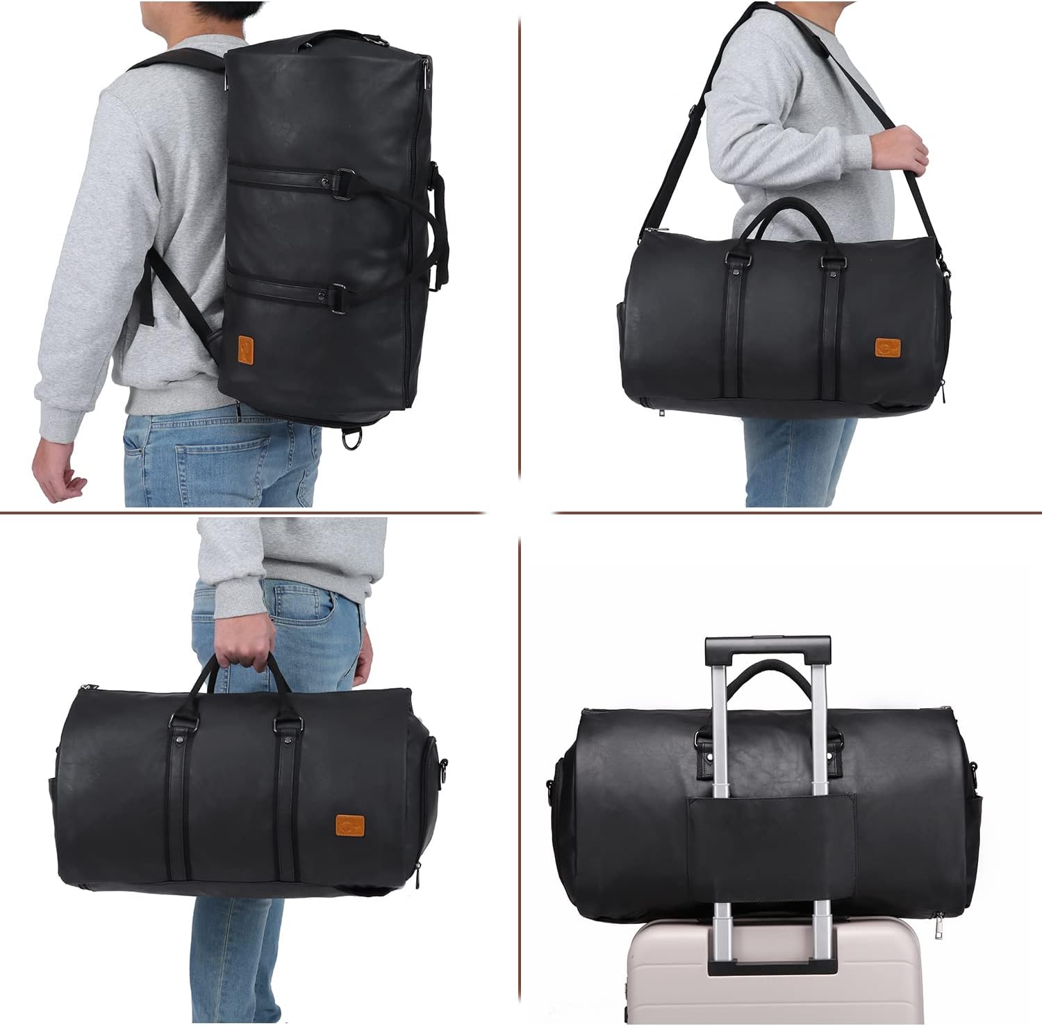 Hanging Suit Bag with Shoe Compartment – 2-in-1 Waterproof Travel Duffel for Business Trips and Weekends | Thomler