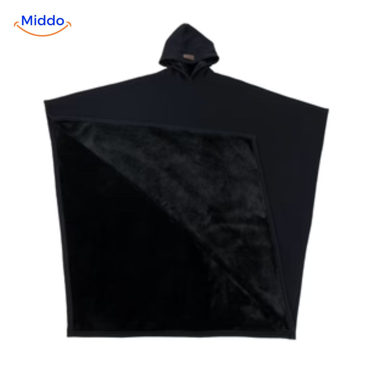 Oversized Hooded Wool Cape – Unisex Punk-Style Button-Front Cloak for Fall & Winter | Thomler