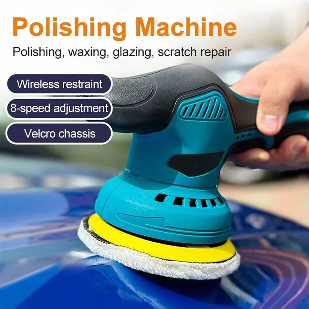 Cordless Dual-Action Auto Buffer with 8-Speed Control & Digital Display for Scratch Removal | Thomler