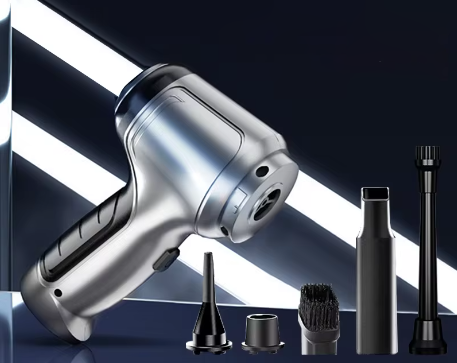 Handheld Rechargeable Vacuum Cleaner for Car & Home – Wireless Portable Dust Buster with Powerful Motor & Accessories | Thomler