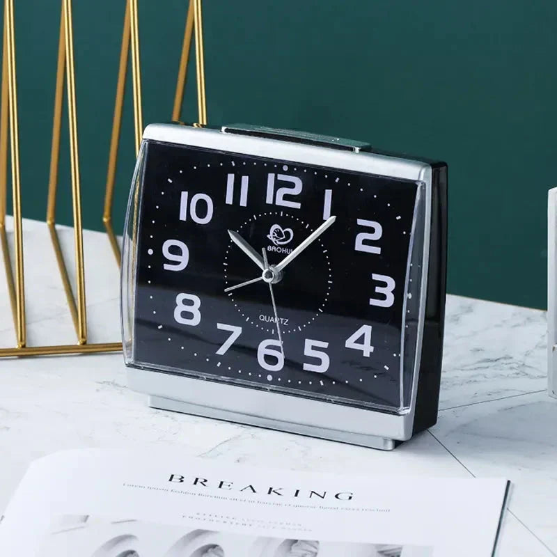 Oversized Nightstand Clock with Luminous Dial & Crisp Alarm – Quiet Sweep Movement for Bedrooms, Dorms & Seniors | Thomler