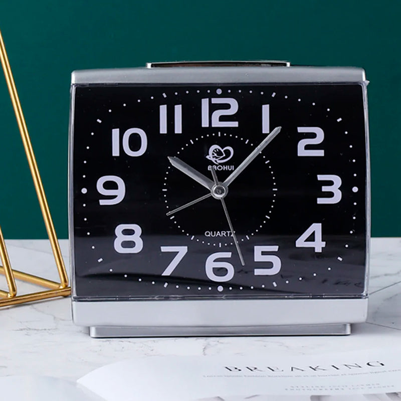 Oversized Nightstand Clock with Luminous Dial & Crisp Alarm – Quiet Sweep Movement for Bedrooms, Dorms & Seniors | Thomler