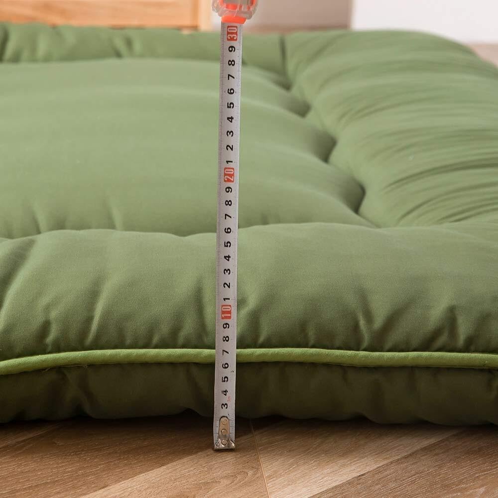 Foldable Floor Mattress 4-Inch Thick Quilted Sleeping Pad for Adults & Kids | Guest Bed, Dorm Room, Yoga | All-Season Portable Futon | Thomler