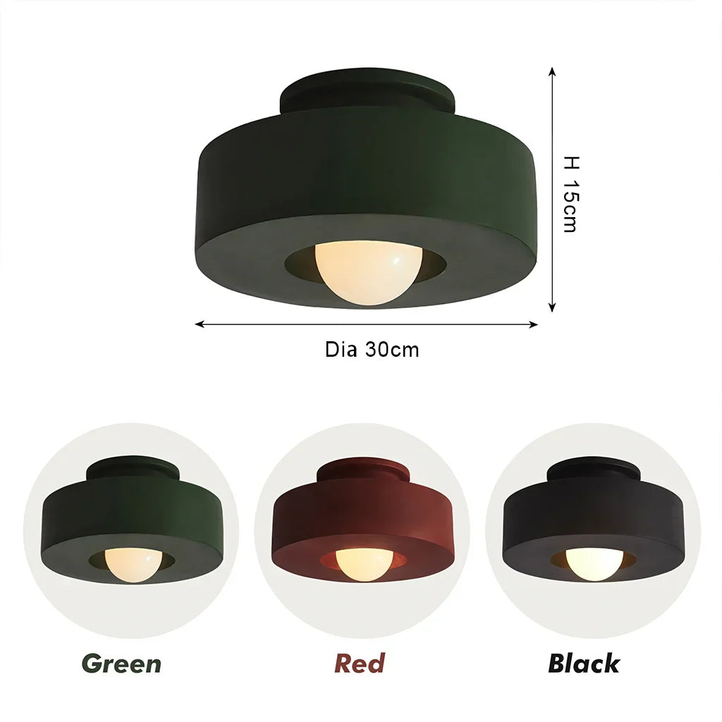 Ceiling Light Resin 11.8 in x 5.9 in LED Minimalist Indoor Lighting Living Room Bedroom Pendant | Thomler