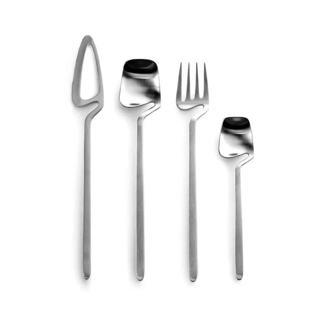Dining Flatware Set 304 Stainless Steel Hollow Handle Fork Knife Spoon Service for 4 6 12 Modern Table Setting Silver Black Gold Rose Gold | Thomler
