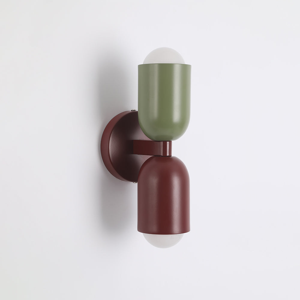 Two-Head Adjustable Wall Sconce in Vibrant Metal Finishes for Living Room Bedroom Accent Lighting | Thomler