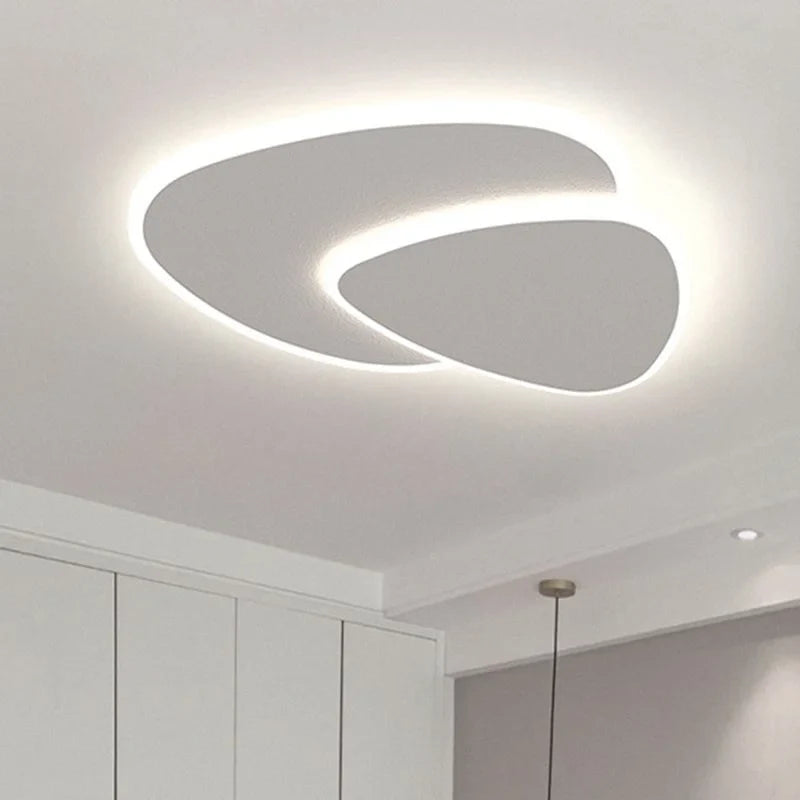 Ceiling Light Metal Acrylic 15.7 in Adjustable White Bedroom Living Room Hallway Multi-Layer Modern LED Fixture | Thomler