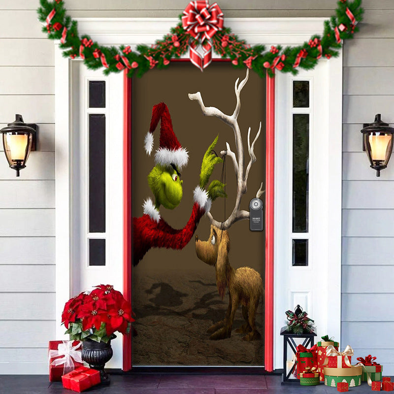 Holiday Door Cover – Festive Fabric Wrap for Front Doors | Thomler