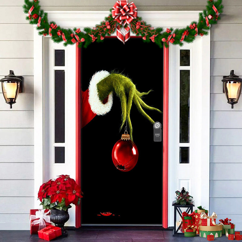 Holiday Door Cover – Festive Fabric Wrap for Front Doors | Thomler
