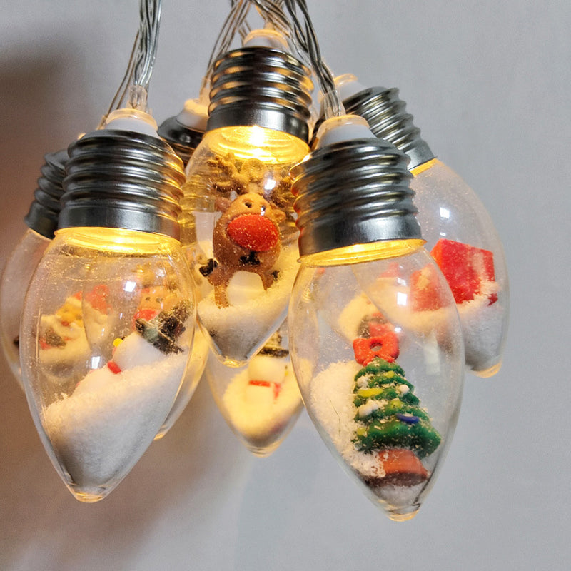 Holiday LED String Lights with Festive Icon Decorations – 10 LED USB Powered Christmas Light Strand | Thomler