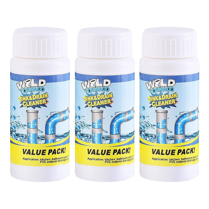 Enzymatic Foaming Powder Pipe Opener for Kitchen & Bathroom Drains, Clears Hair & Grease Clogs, Safe Non-Corrosive Formula for All Plumbing, | Thomler
