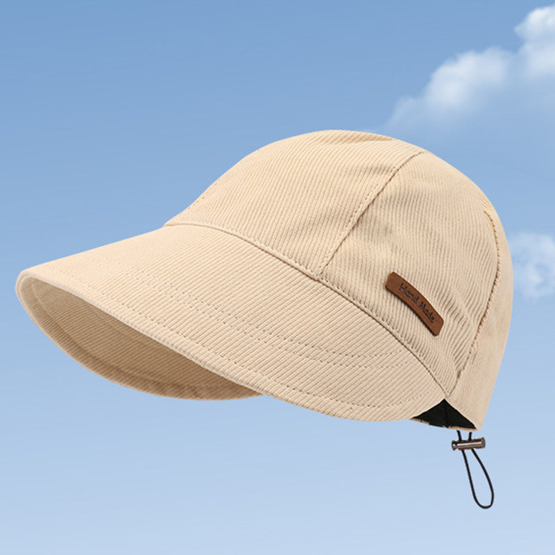 Women's Wide Brim Sun Hat – Foldable UV Protection with Adjustable Drawstring for Beach, Travel & Outdoor | Thomler
