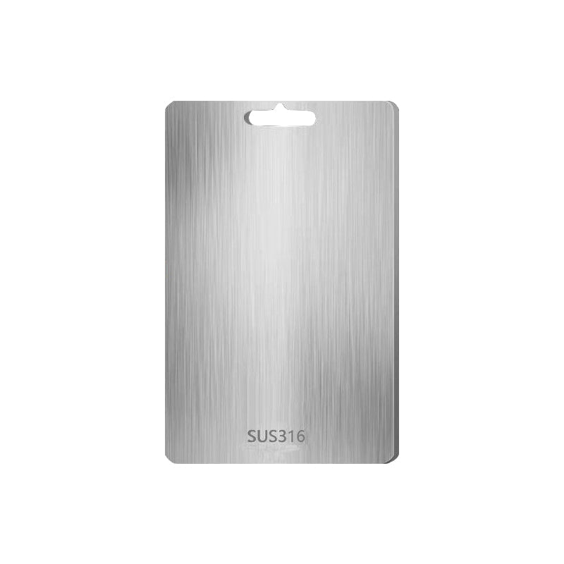 Dual-Surface Stainless Steel Cutting Board for Kitchen Food Prep & Meal Safety | Rust-Resistant Chopping Board for Meat, Vegetables, Bread | Thomler