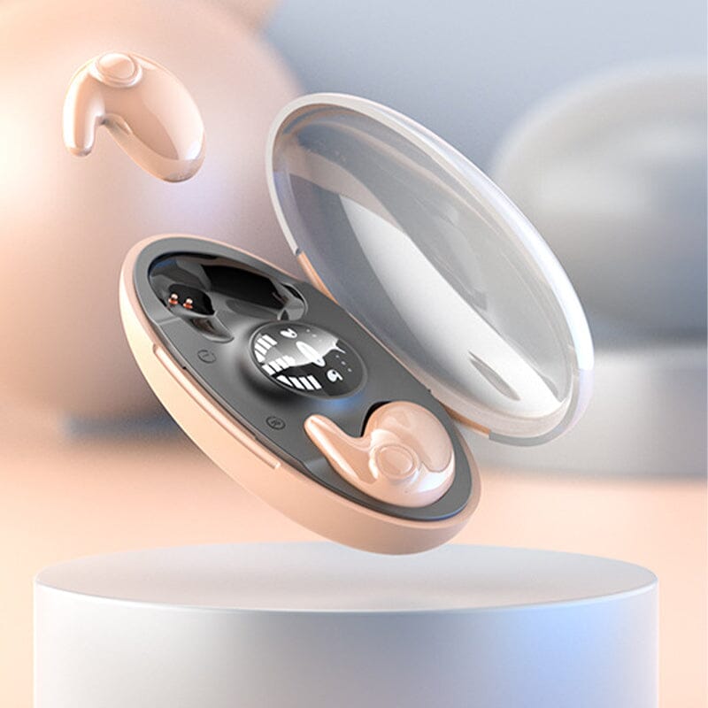 Compact Wireless Bluetooth Sleep Earbuds for Side Sleepers with Noise Isolation & 24-Hour Battery Life for Bedtime Music & Phone Calls | Thomler
