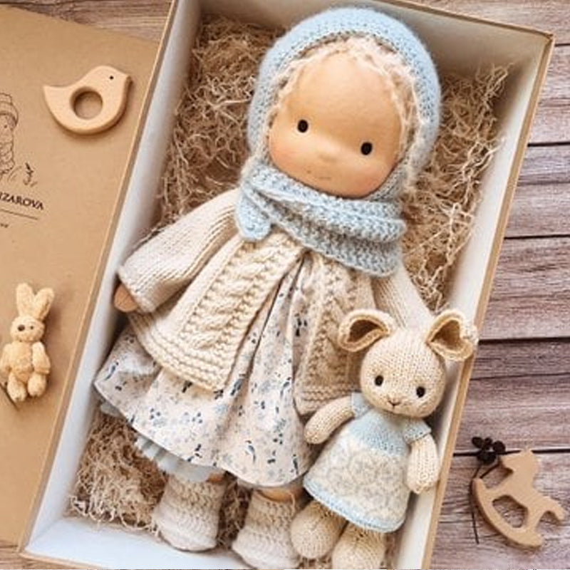 Cotton Comfort Doll for Kids | Soft Stuffed Companion Toy | Hand-Stitched Heirloom Quality | Hypoallergenic Fill | Encourages Imaginative | Thomler