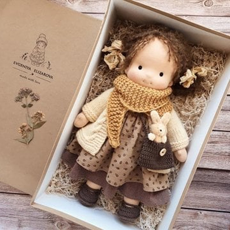 Cotton Comfort Doll for Kids | Soft Stuffed Companion Toy | Hand-Stitched Heirloom Quality | Hypoallergenic Fill | Encourages Imaginative | Thomler