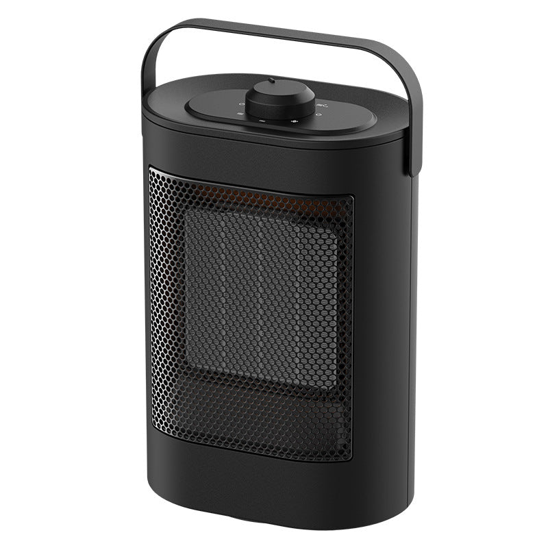 Compact Personal Space Heater with Adjustable Thermostat for Desktop, Bedroom & Office Use | Fast Heating Ceramic Element | Quiet Operation | Thomler