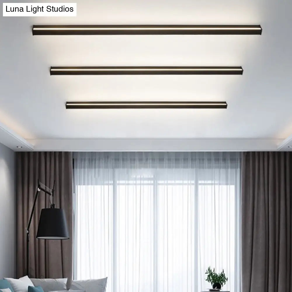 Modern Black LED Wall Light Fixture – Vertical or Horizontal Install for Hallway, Bedroom & Living Room | Thomler