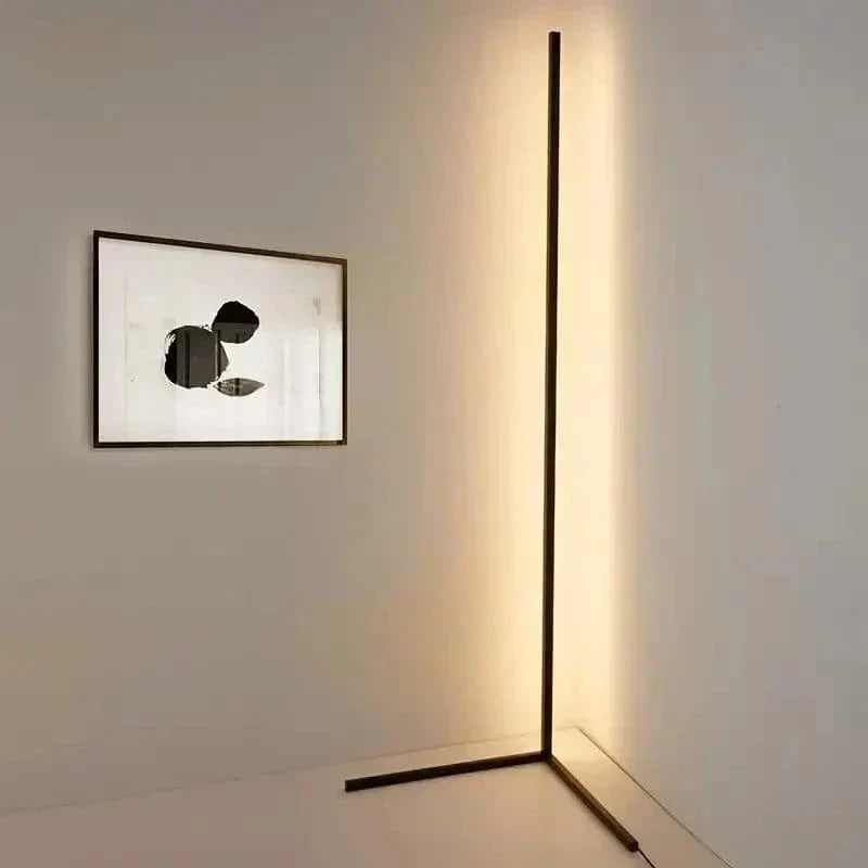 Corner RGB Floor Lamp with Remote Control – Color-Changing Ambient Light for Modern Homes | Thomler