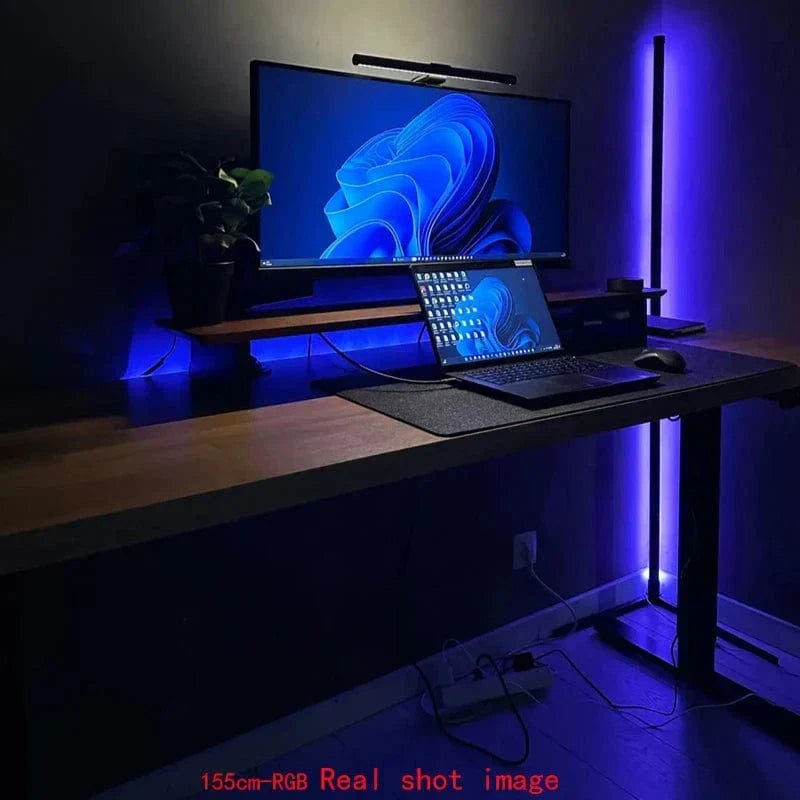 Corner RGB Floor Lamp with Remote Control – Color-Changing Ambient Light for Modern Homes | Thomler