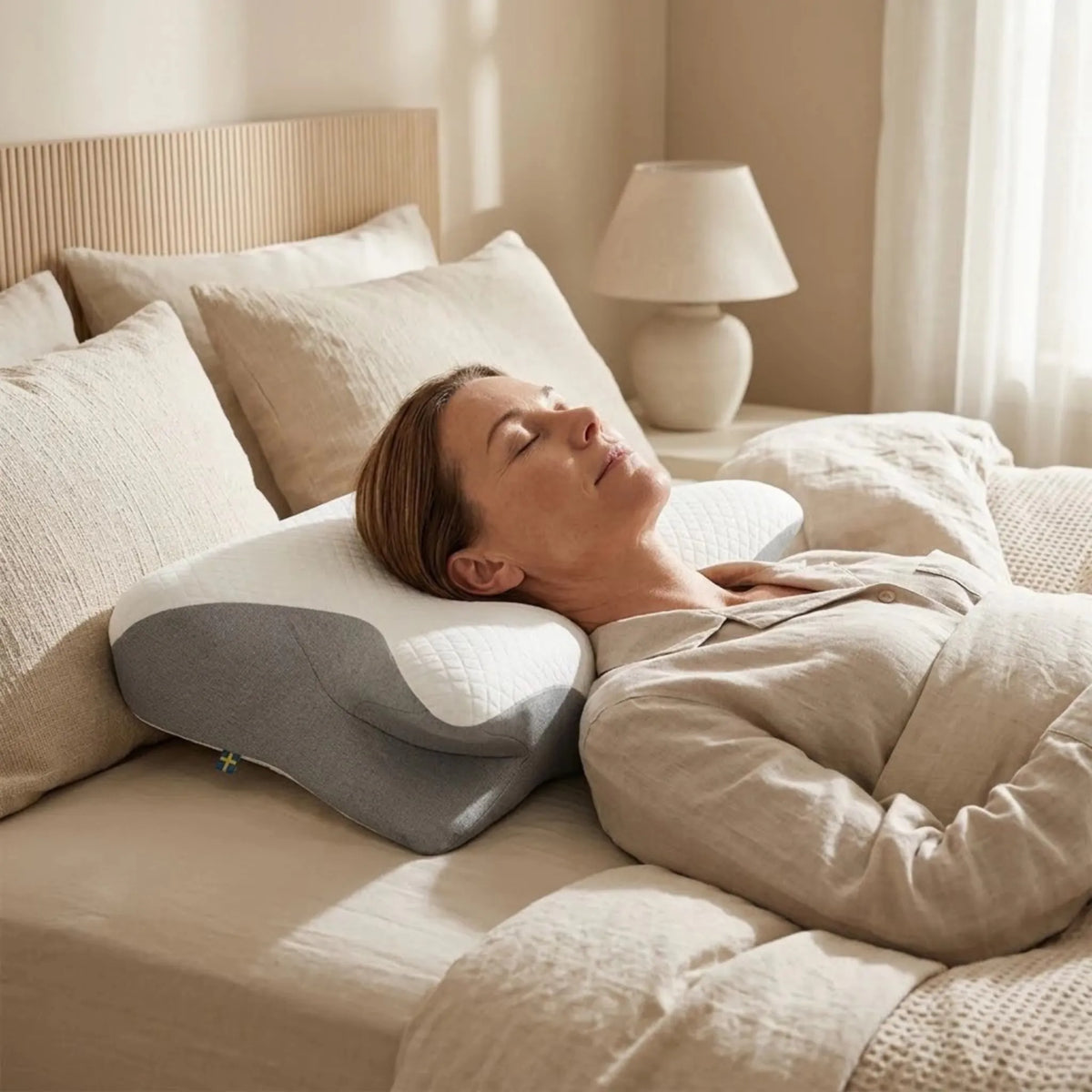 Memory Foam Contour Pillow for Back, Side & Stomach Sleepers – Neck Support Cushion for Better Rest | Thomler