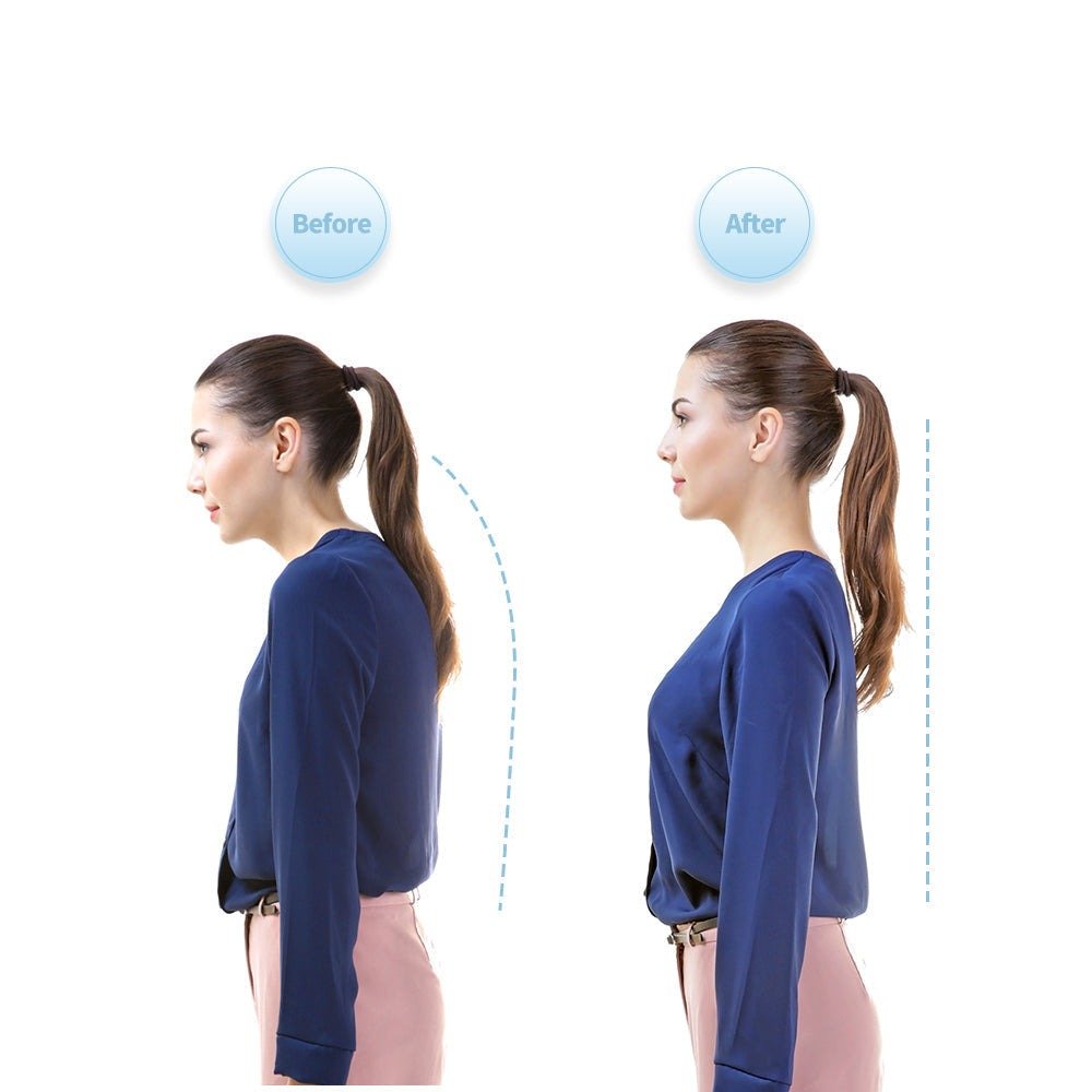 Posture Alignment Brace for Neck & Upper Back – Soft Silicone Support for Adults & Kids – Invisible Under Clothes | Thomler