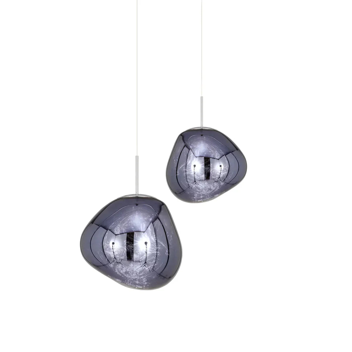 Pendant Light Acrylic 38.0 cm Warm White Living Room Dining Room Organic Lava Effect Hanging Ceiling Lamp E27 | Thomler
