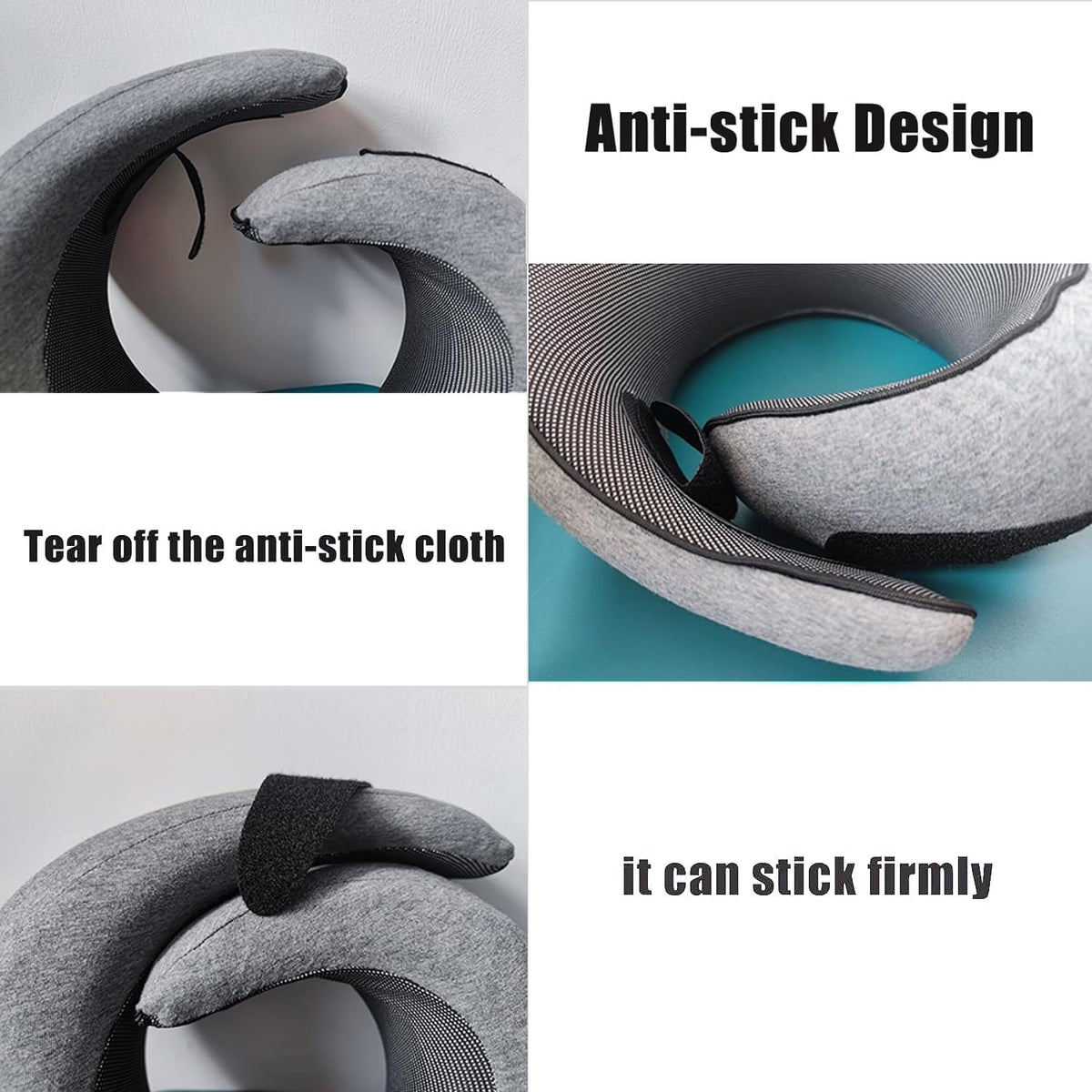 Travel Neck Pillow with Memory Foam Support – U-Shaped Ergonomic Design for Flights, Road Trips & Camping | Thomler