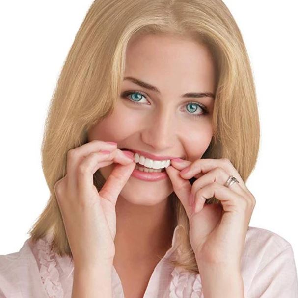 Clip-On Cosmetic Tooth Veneers – Temporary Smile Cover with Heat-Moldable Fit for Natural White Appearance | Thomler