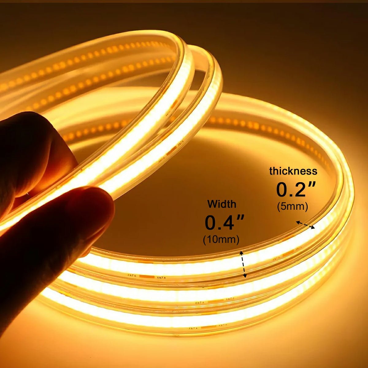 Outdoor LED Strip Flexible Solar 5.0 m Warm White Garden Path Patio Recessed Lighting Waterproof Linear Light | Thomler