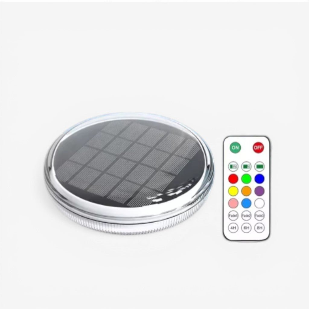 Waterproof LED Pool Float Light with Remote – Solar Powered, 9 Colors, Timer & Auto-On for Swimming Pools | Thomler