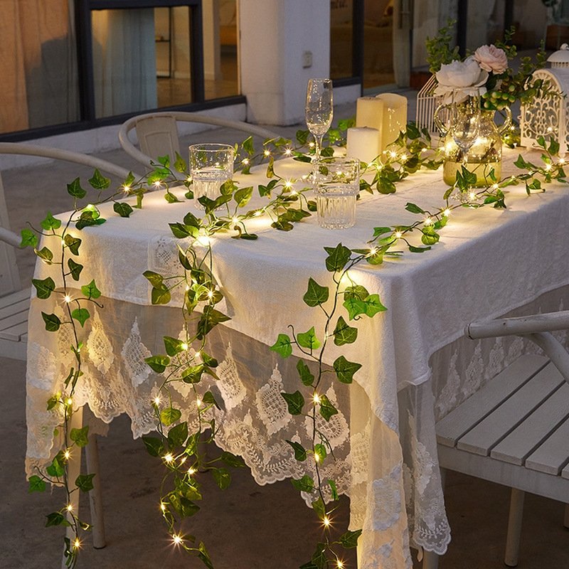 String Lights PVC Solar 16 ft Outdoor Garden Patio Wedding Decor Vine LED Flexible | Thomler