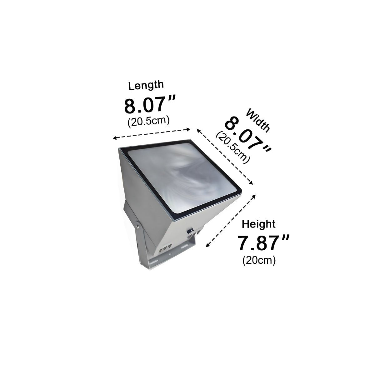 Outdoor Floodlight Cast Aluminium RGB LED 24W 15.0 m² Garden Facade Landscape Spotlight Waterproof Grey | Thomler