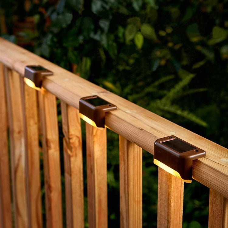 Outdoor Solar Stair Light ABS 2 in Height Waterproof Pathway Garden Deck Lighting | Thomler