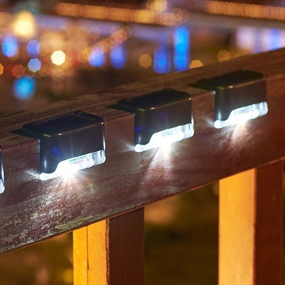 Outdoor Solar Stair Light ABS 2 in Height Waterproof Pathway Garden Deck Lighting | Thomler