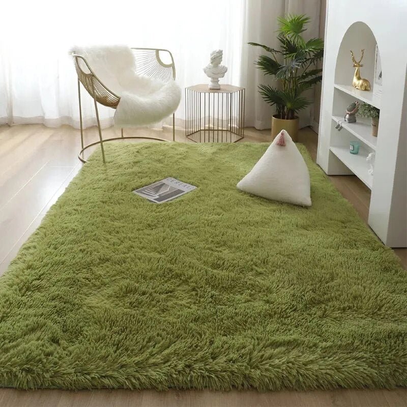 Plush Shag Area Rug for Living Room & Bedroom - Soft Non-Slip Floor Mat Polyester Carpet Runner for Home Decor | Thomler