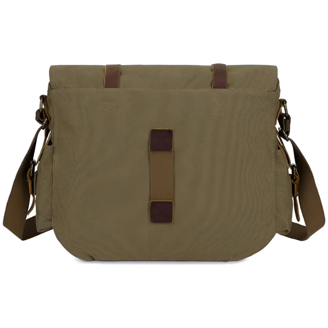 Men's Canvas Shoulder Bag with Multiple Pockets for Everyday Carry and Travel | Hands-Free Sling Pack for Phone Wallet Keys | Adjustable Str | Thomler
