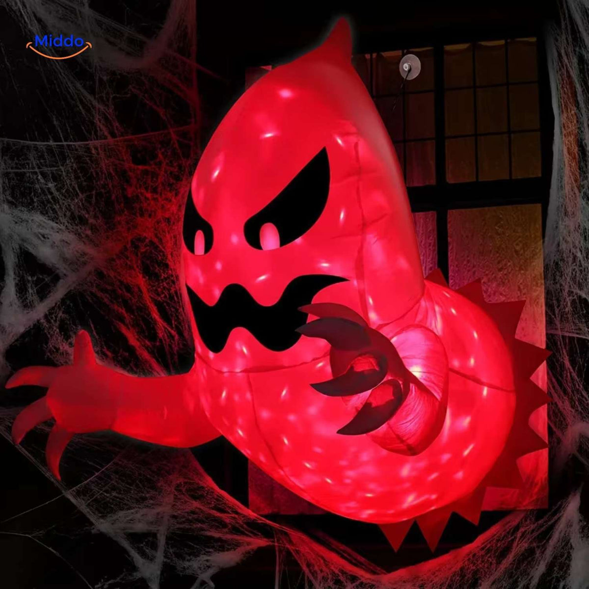 Illuminated Ghost Inflatable – Giant LED Halloween Yard Decoration for Indoor & Outdoor Display | Thomler