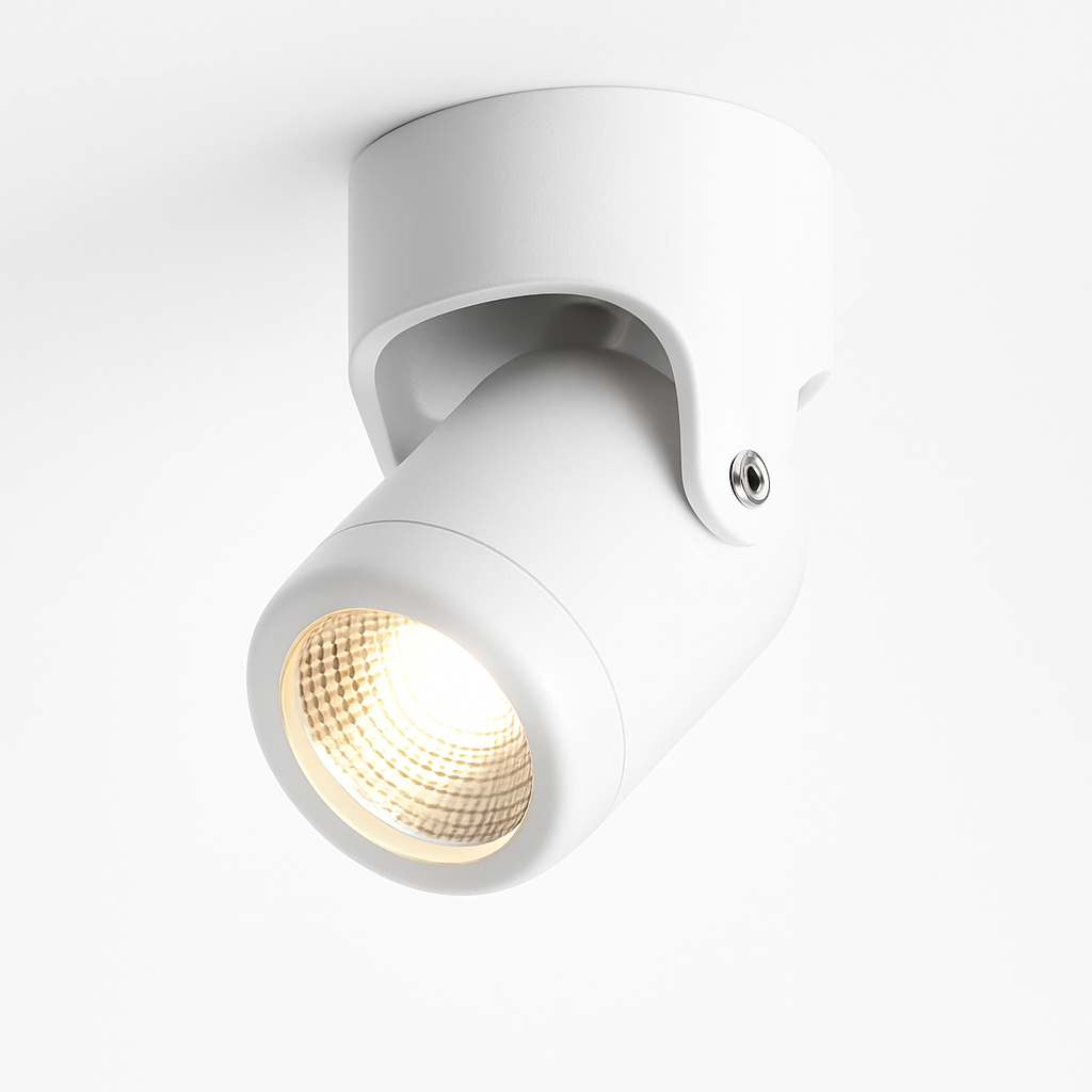 Adjustable LED Ceiling Spot Light with Directional Head – Dimmable Aluminum Downlight for Kitchen, Bedroom, Living Room & Office | Thomler