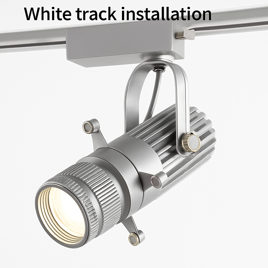 Dimmable LED Track Spotlight with Adjustable Beam Angle for Kitchen, Dining Room & Retail Display | Thomler