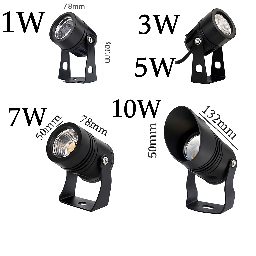 Outdoor LED Garden Spotlight Waterproof IP65 Rated with Adjustable Brightness for Landscape Yard Pathway Accent Lighting 110V 220V 12V | Thomler