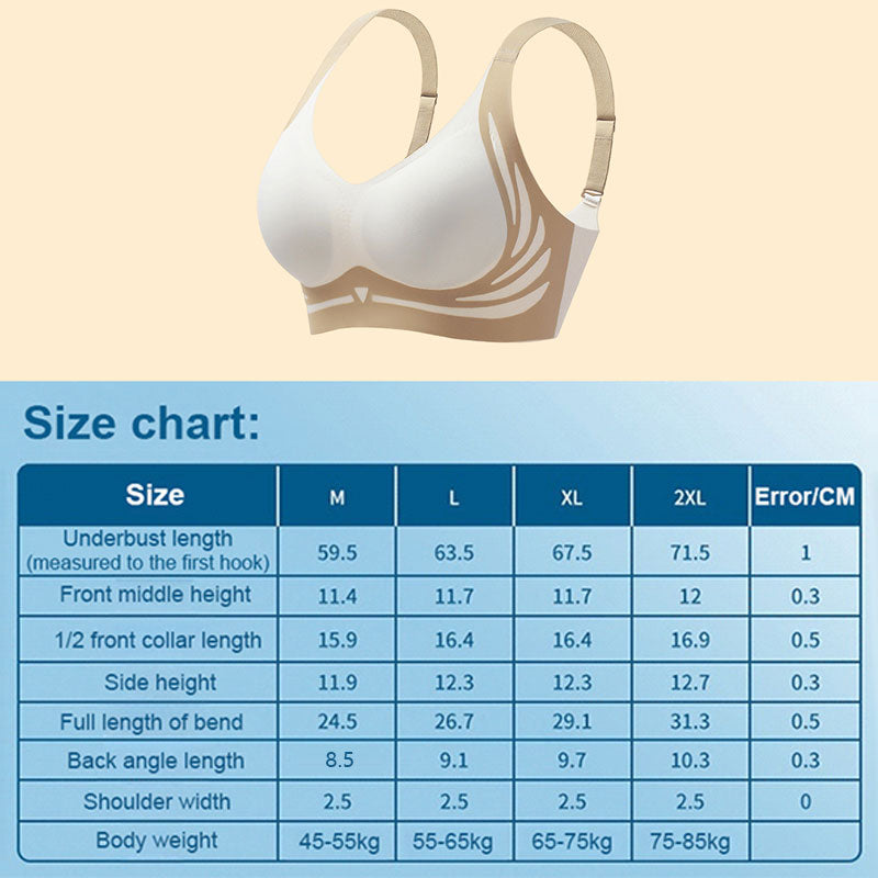 Wireless Lift Bra for Women | Supportive Push-Up Design with Anti-Sag Technology for Everyday Comfort and Cleavage | Adjustable Soft-Cup Und | Thomler
