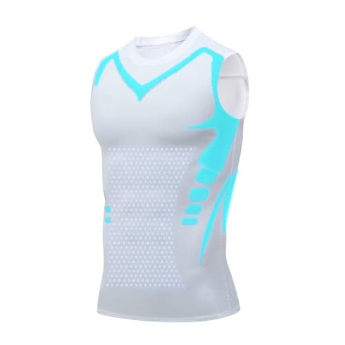 Slimming Undershirt for Men – Sleeveless Body Shaper Tank with Chest Support – Breathable Neoprene Compression Wear for Gym, Office & Daily Use – Invi
