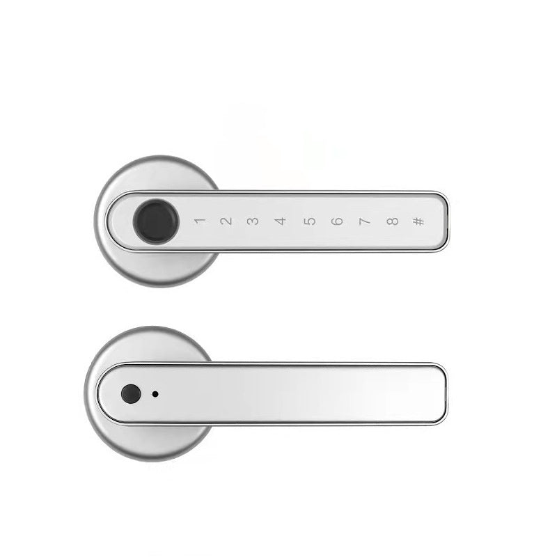 Biometric Door Handle Lock with Fingerprint Scanner, App Control & Keypad Entry for Home Security | Thomler