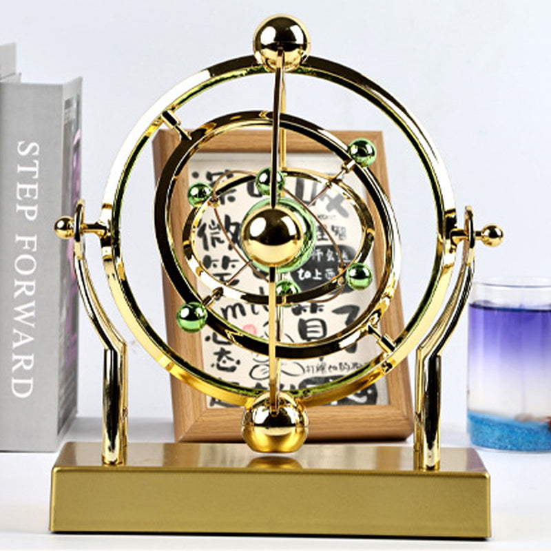 Desktop Kinetic Sculpture Metal Balance Toy Rotating Sphere Art Piece for Office Desk Home Decor Physics Gift | Thomler