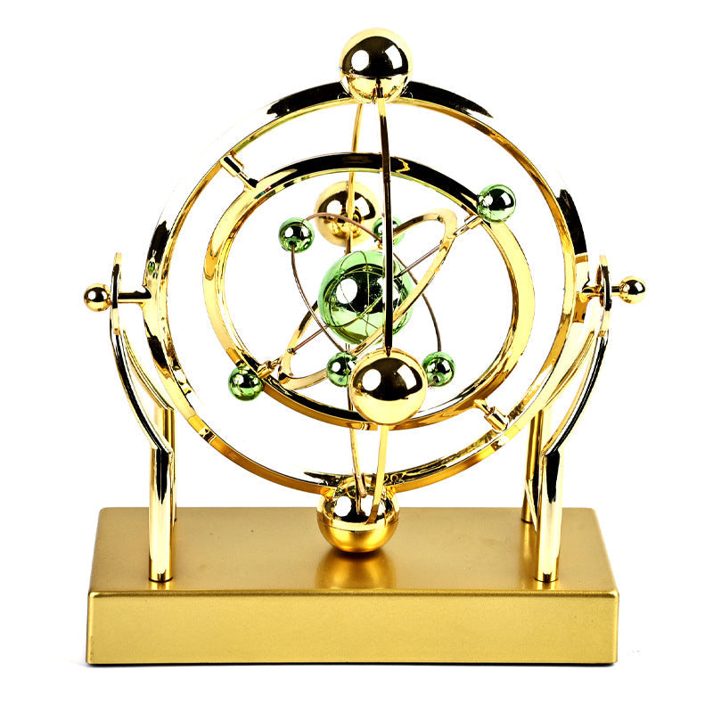 Desktop Kinetic Sculpture Metal Balance Toy Rotating Sphere Art Piece for Office Desk Home Decor Physics Gift | Thomler