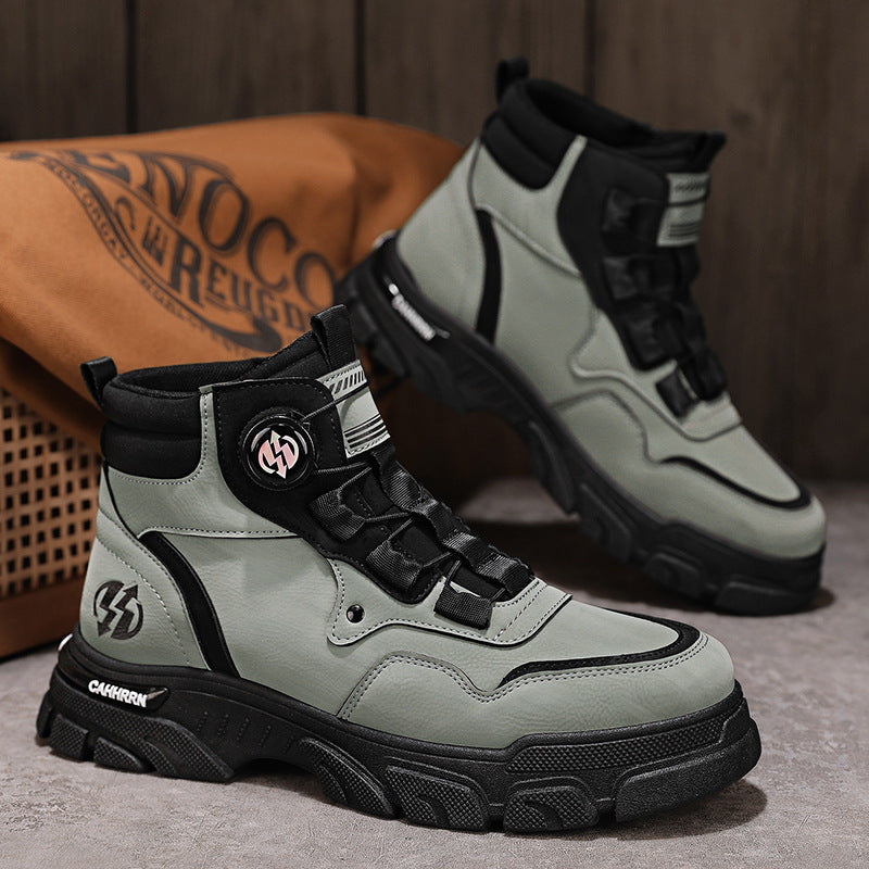 Dial-Adjust Work Shoes with 2-Second Twist Fit System for Workshop & Garage Use | Thomler