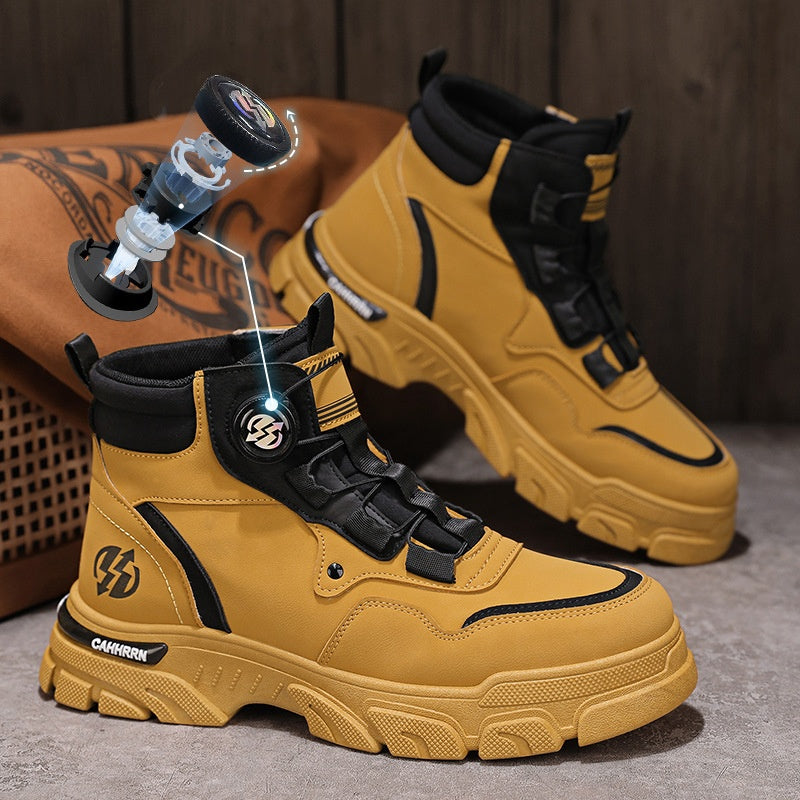 Dial-Adjust Work Shoes with 2-Second Twist Fit System for Workshop & Garage Use | Thomler