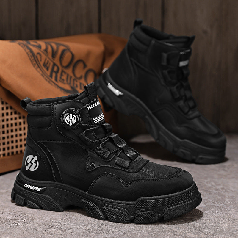 Dial-Adjust Work Shoes with 2-Second Twist Fit System for Workshop & Garage Use | Thomler