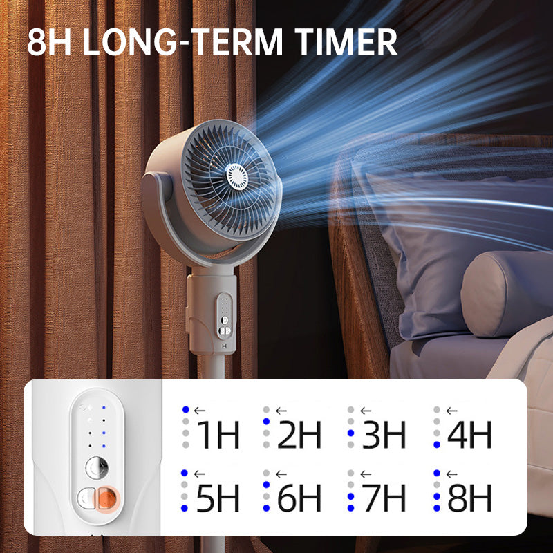 Whisper-Quiet Pedestal Fan with Remote Control USB-Powered 5-Speed Oscillating Tower Fan for Bedroom Office Living Room Adjustable Height Na | Thomler
